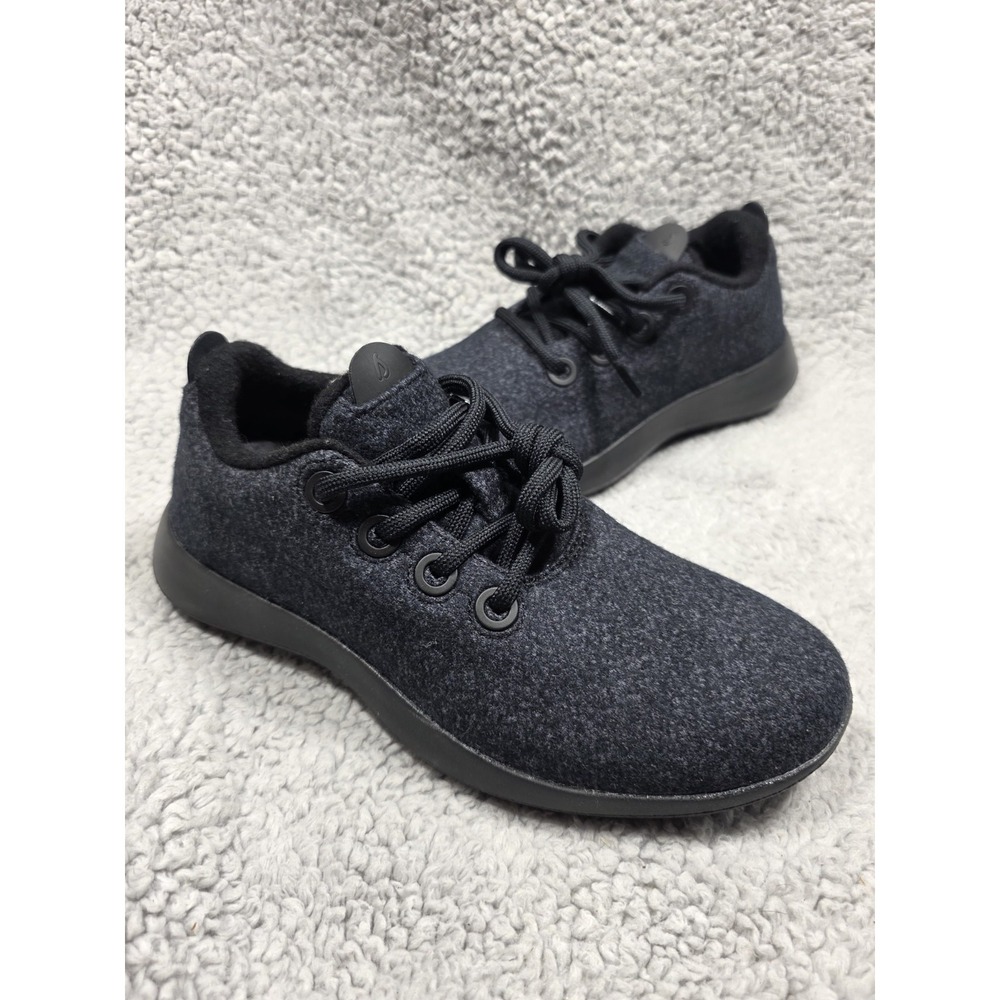 Allbirds Wool Runner Up Mizzles Low Top Sneakers Black Gray Women Sz 8‎